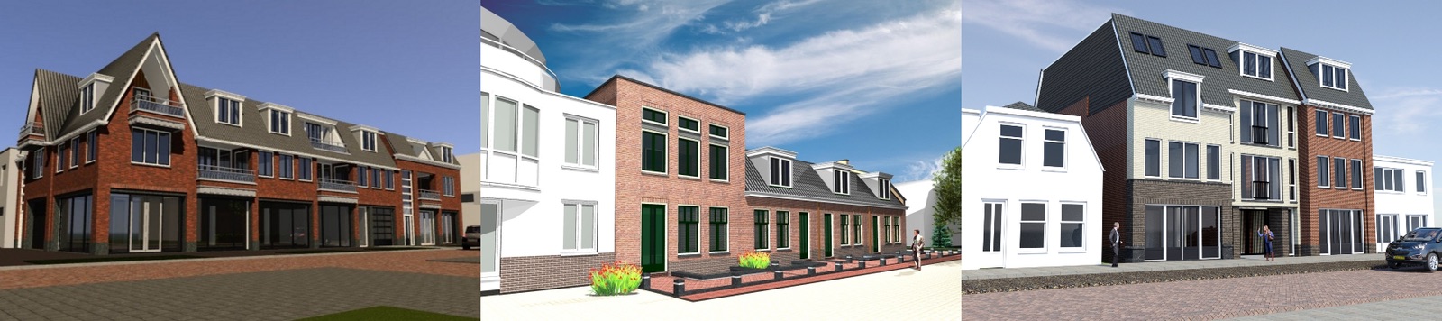 3D-impressies van woongebouwen